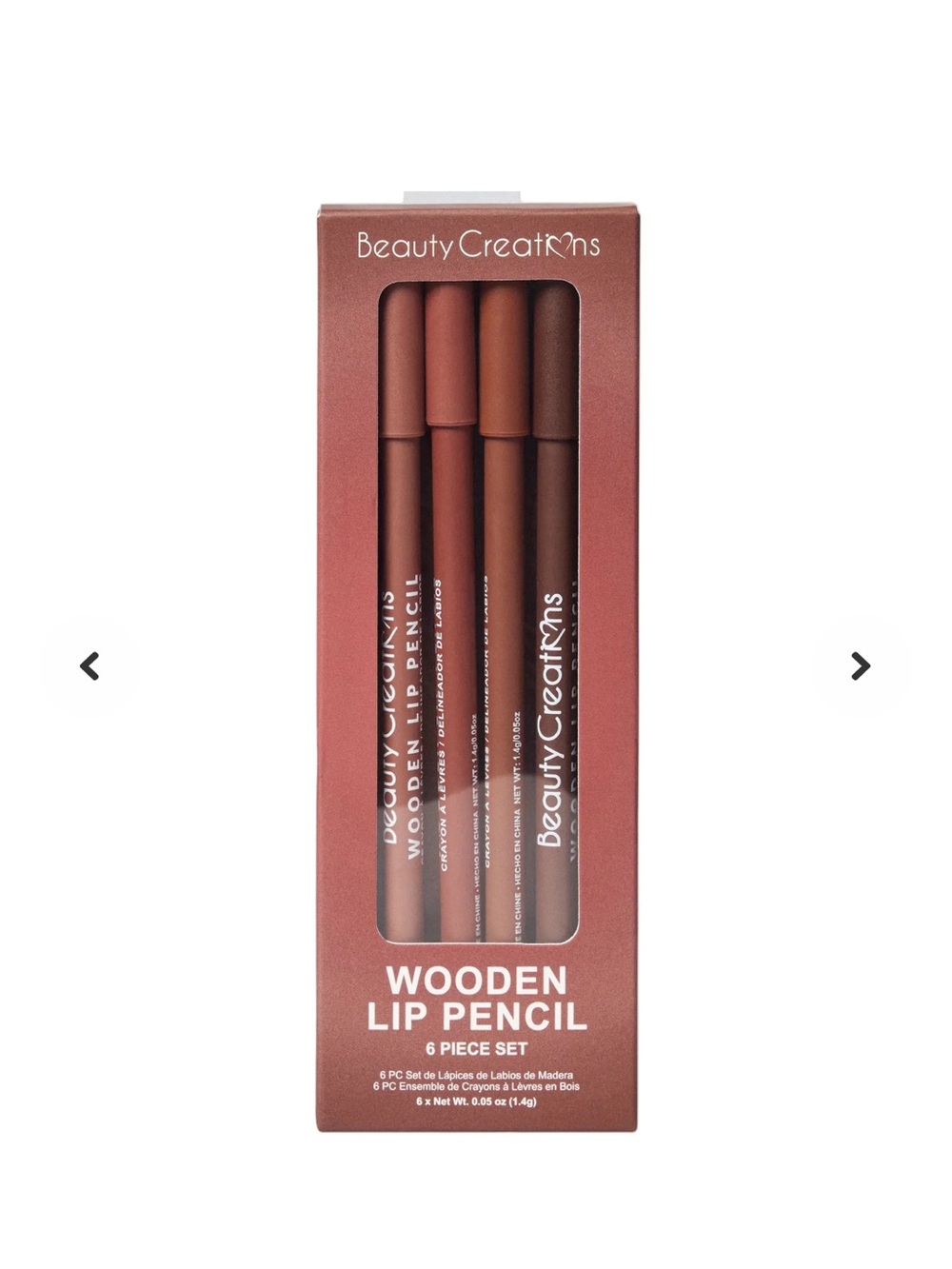 Beauty Creations Lip Liner Set - Warm Brown & Terracotta Tones